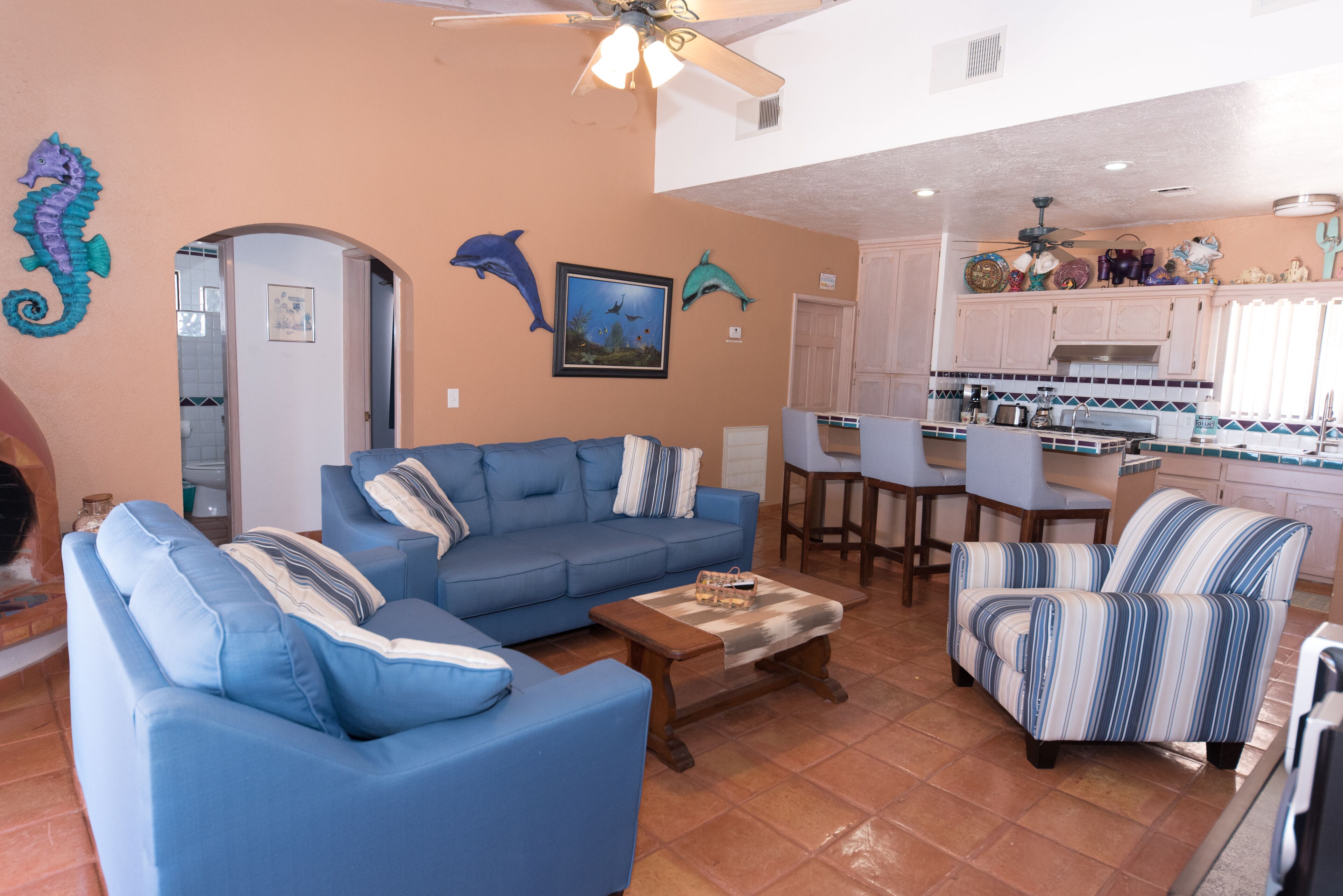 SEA ESCAPE AT LAS CONCHAS 3 bedroom 2 bath just steps to the beach