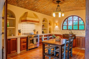 Fridge, microwave, oven, stovetop - Tropical Hacienda Style Mexican Villa in Secure Gated Community  (san jose del cabo)