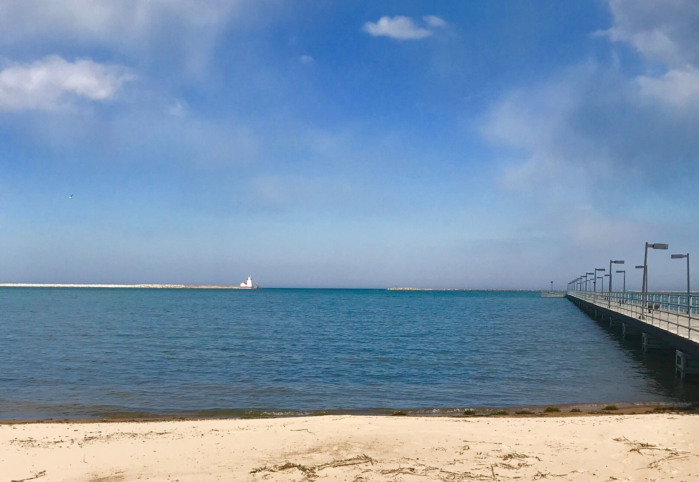 Beach and Fishing Pier across the street