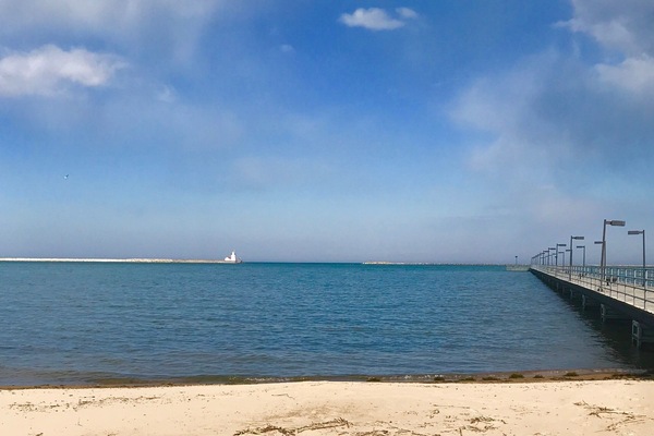 Beach and Fishing Pier across the street