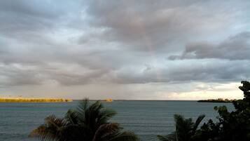 Plage, chaises longues, serviettes de plage