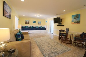 TV, fireplace, DVD player