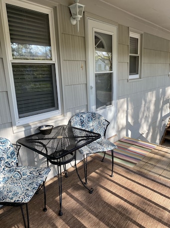 Outdoor dining. Perfectly Located Bright Water Street Condo