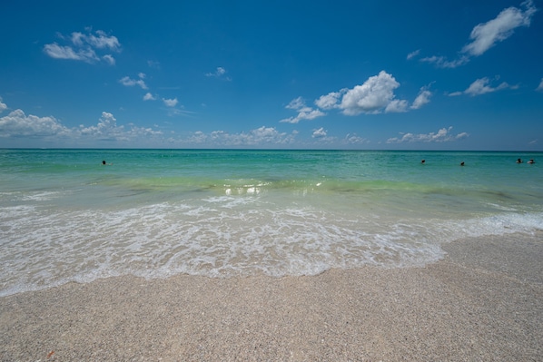 Sun loungers, beach towels