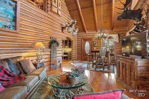 TV, fireplace, DVD player