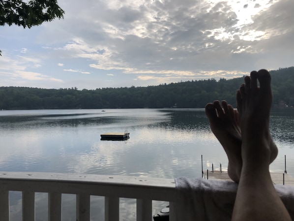 Property grounds - Charming 100-Year-Old Lake House on Pristine Mountain Lake -Your Perfect Retreat (Hartwick)