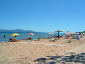 En la playa 