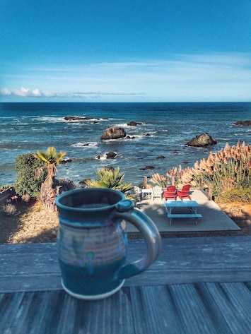 Relax with a hot cup of coffee each morning while taking in this view!