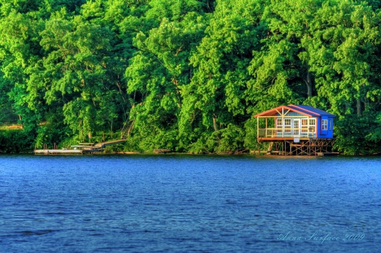Woodward Cabin #2 with boat house