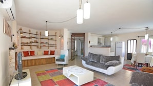 Villa, 4 Bedrooms, Private Pool | Living area | Flat-screen TV, fireplace - Villa Batum (Kas)