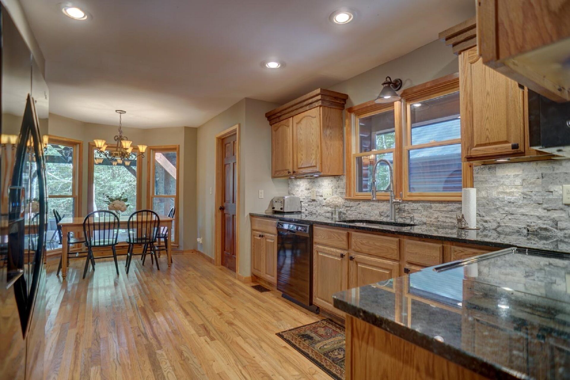 Rushing waters of Fightingtown Creek right at your feet! 