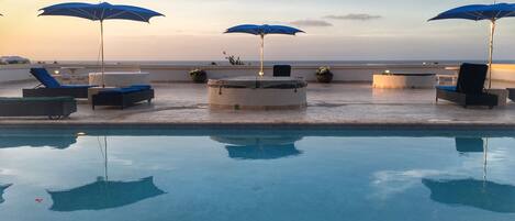 Una piscina riscaldata
