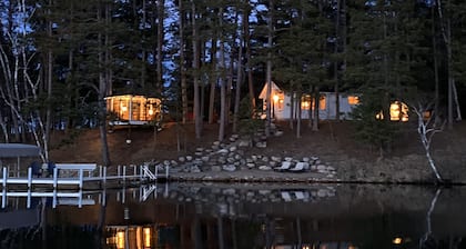 Vintage Cabin on Beautiful Lake O'brien - Includes Pontoon Boat