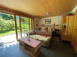 Flat-screen TV, DVD player, stereo - Chalet W/Studio in Bönigen by Interlaken on Lake Brienz  (Bönigen by Interlaken)