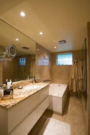 Bathtub, jetted tub, rainfall showerhead, hair dryer - Luxury in Queen Anne very walkable! (Seattle)