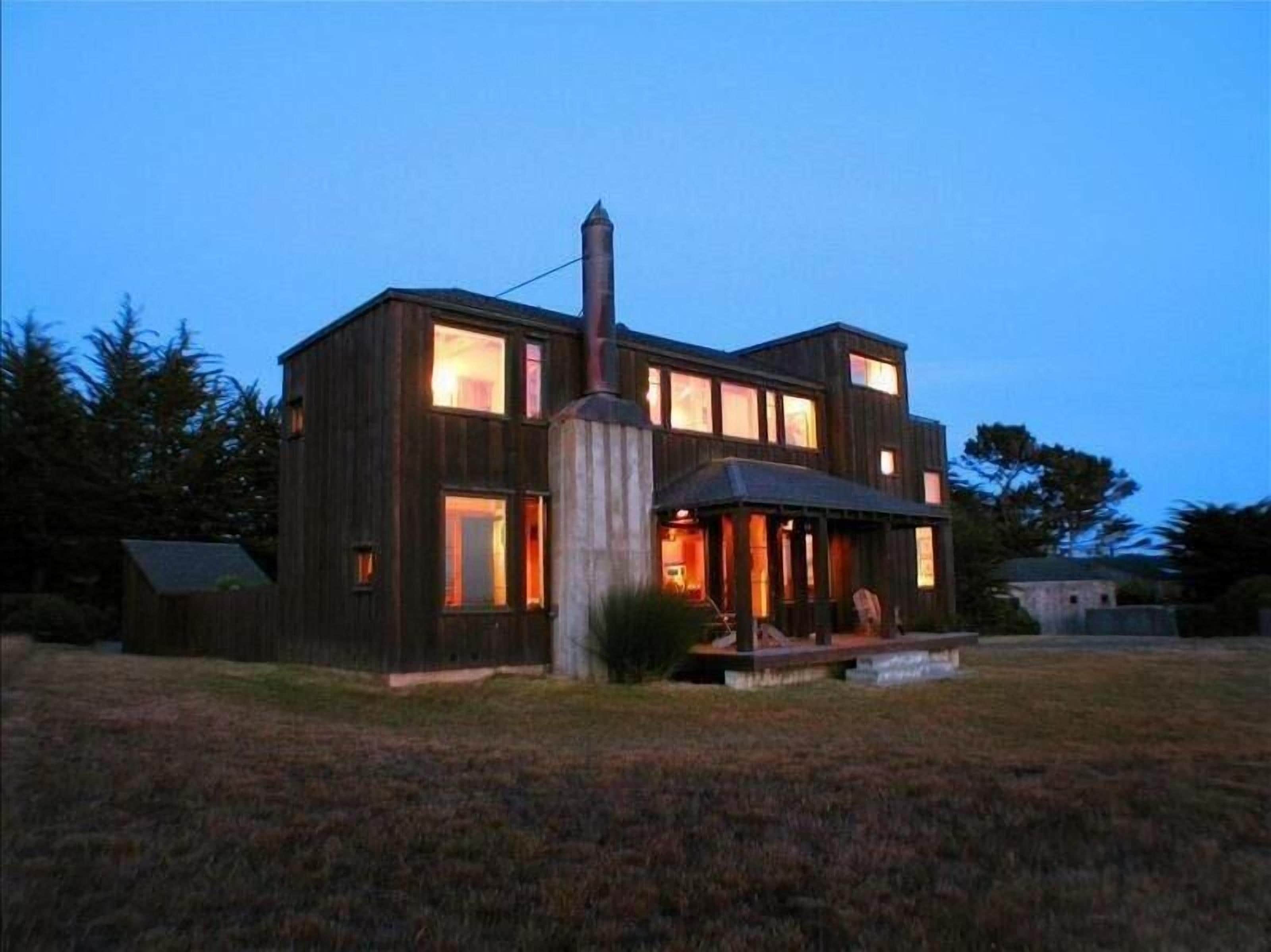 This Ocean View home has a Cozy Glow at Twilight