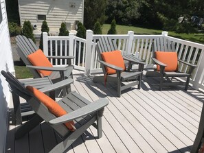 Rear deck - NEWLY DISCOUNTED AVALON house accross from the Bay and 12 houses from the beach (Avalon)