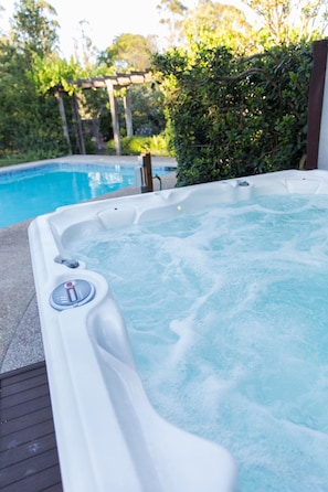 Una piscina riscaldata