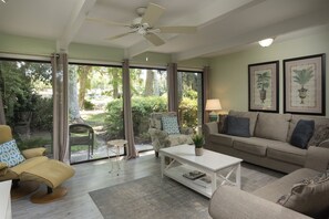 Smart TV, DVD player, books