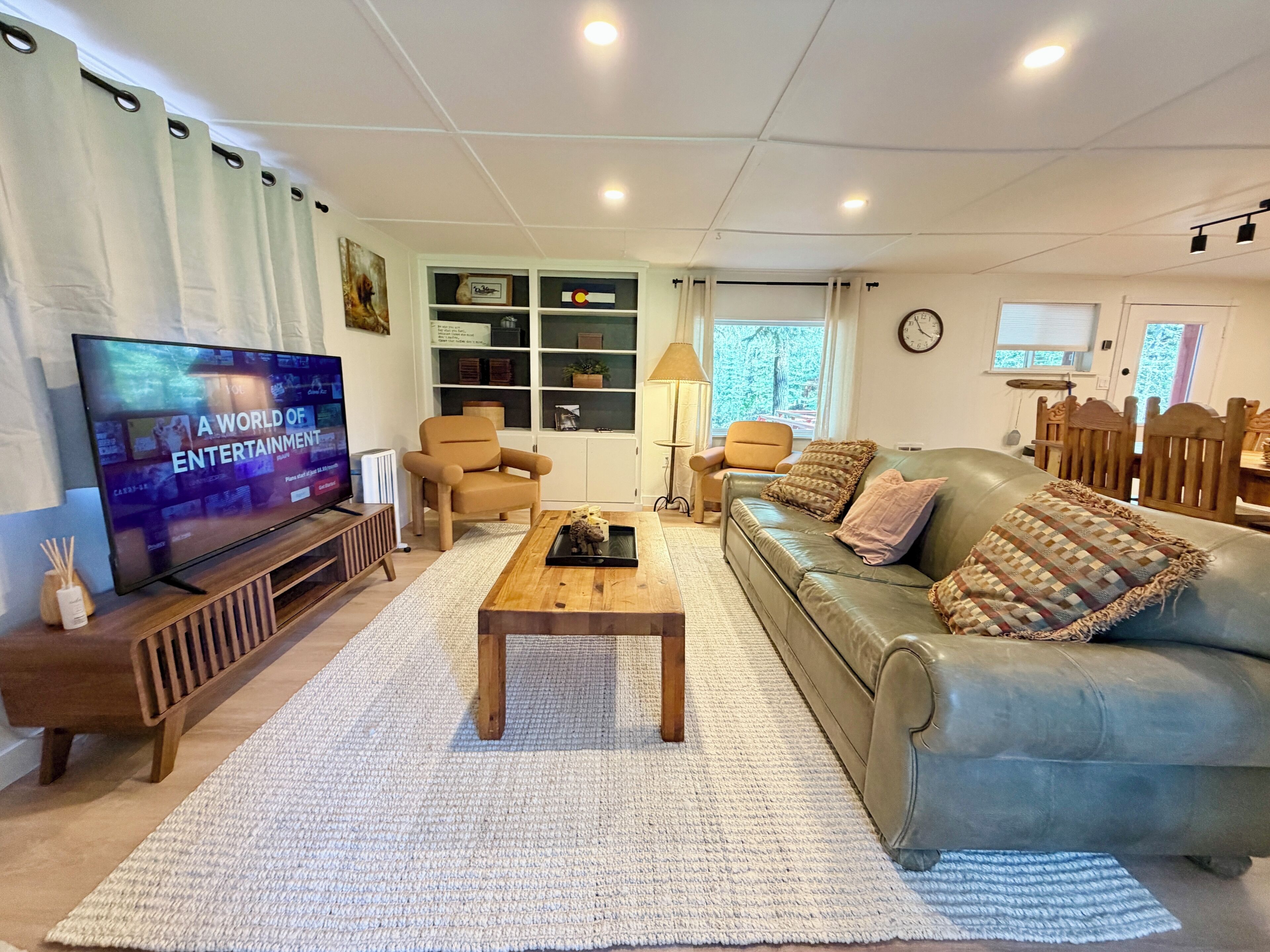 TV connectée, cheminée