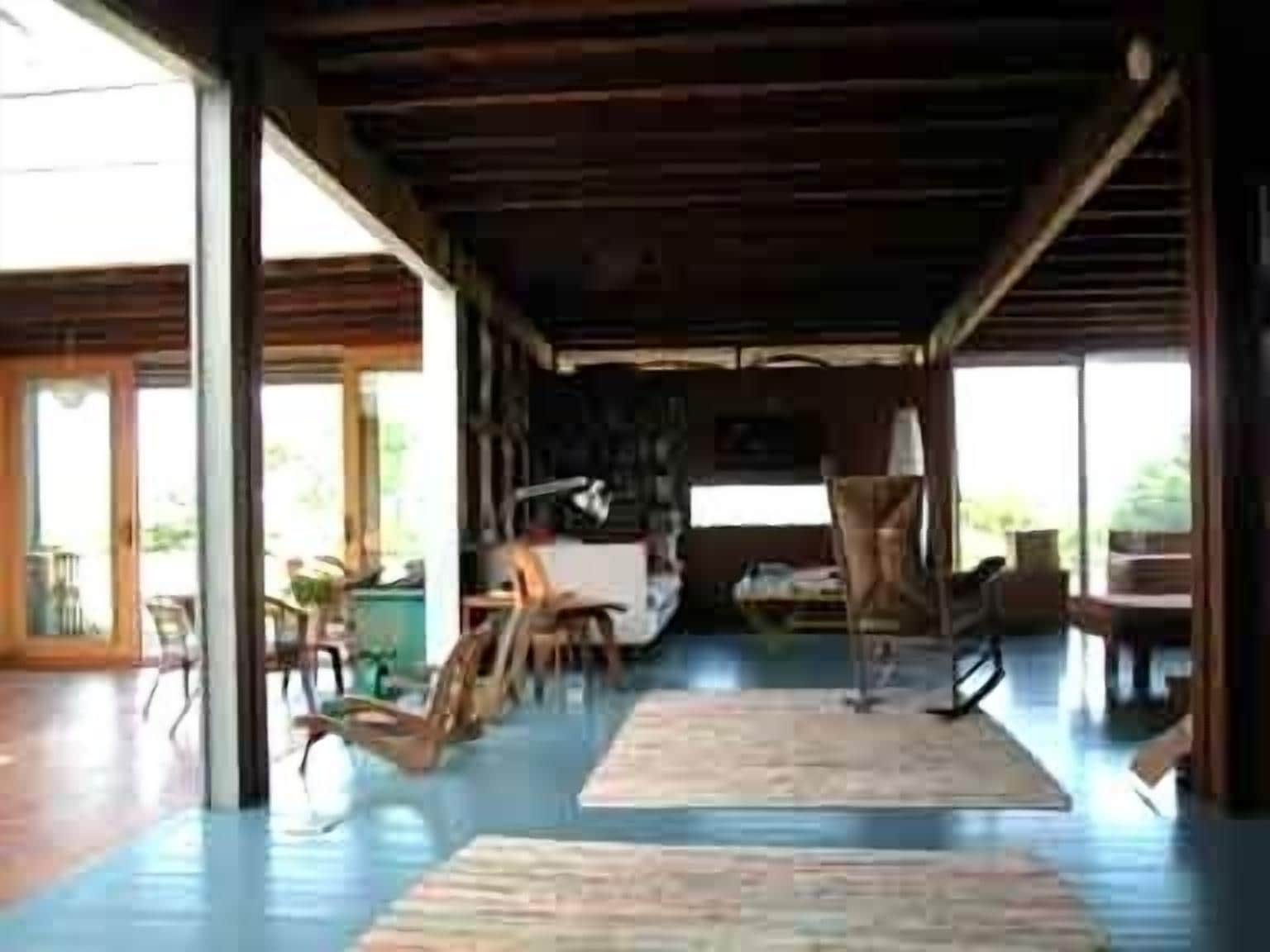 across the living room