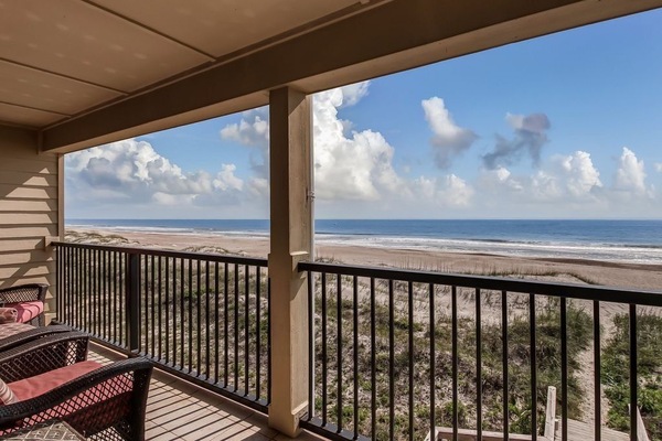 You are right on the beach in this condo!