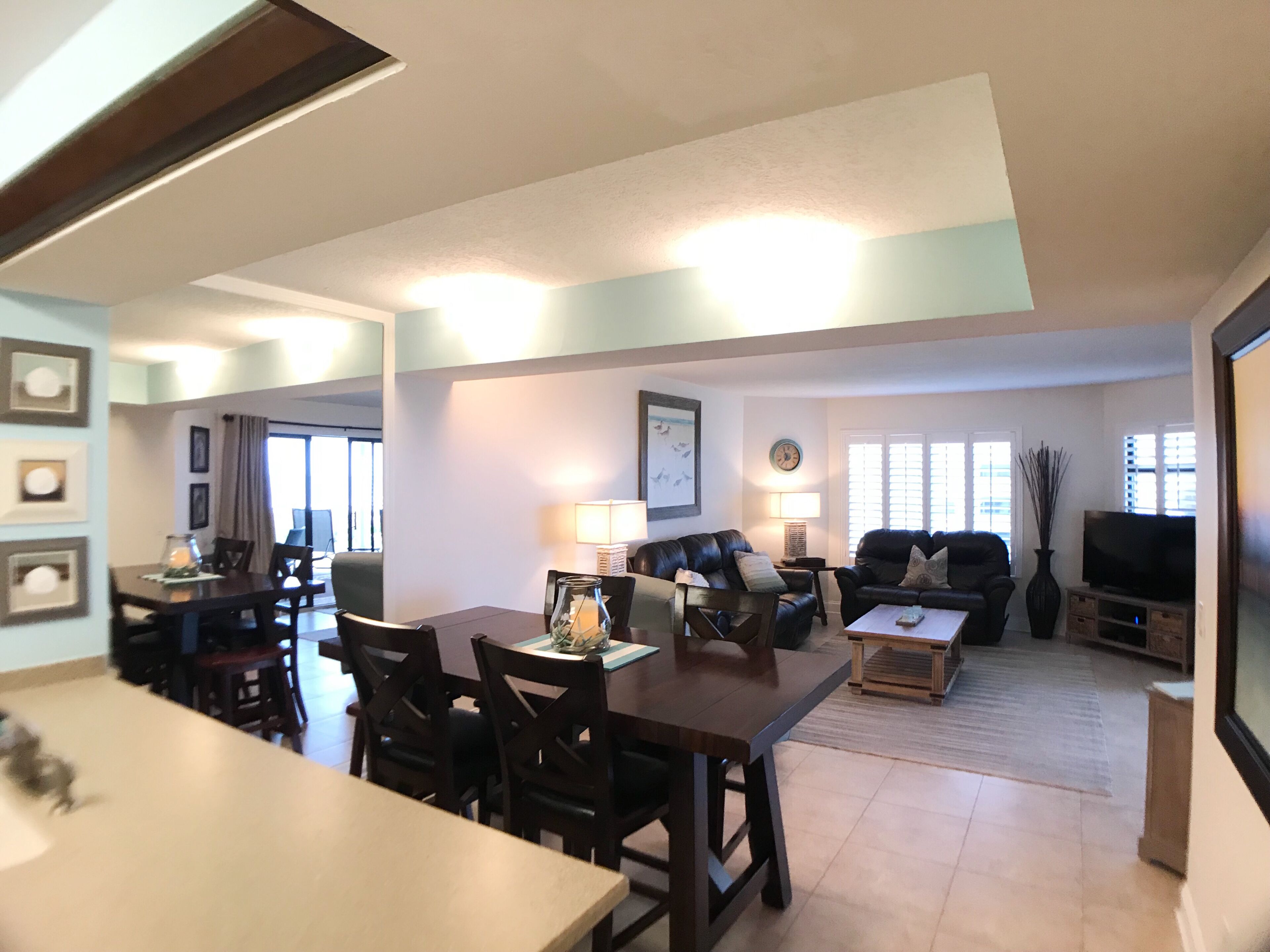 Living and dining area