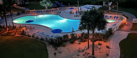 Indoor pool, outdoor pool