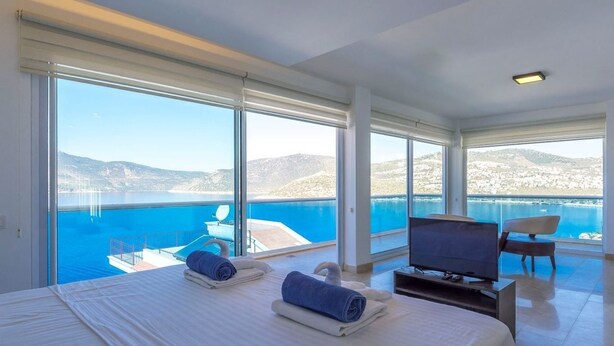 Villa, 4 Bedrooms, Private Pool, Sea View | 4 bedrooms, premium bedding, bed sheets - Villa Kisla (Kas)