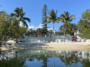 Outdoor pool, a heated pool - Waterfront, saltwater lagoon, 2 pools, ocean access, marina, tennis, pickleball (Key Largo)