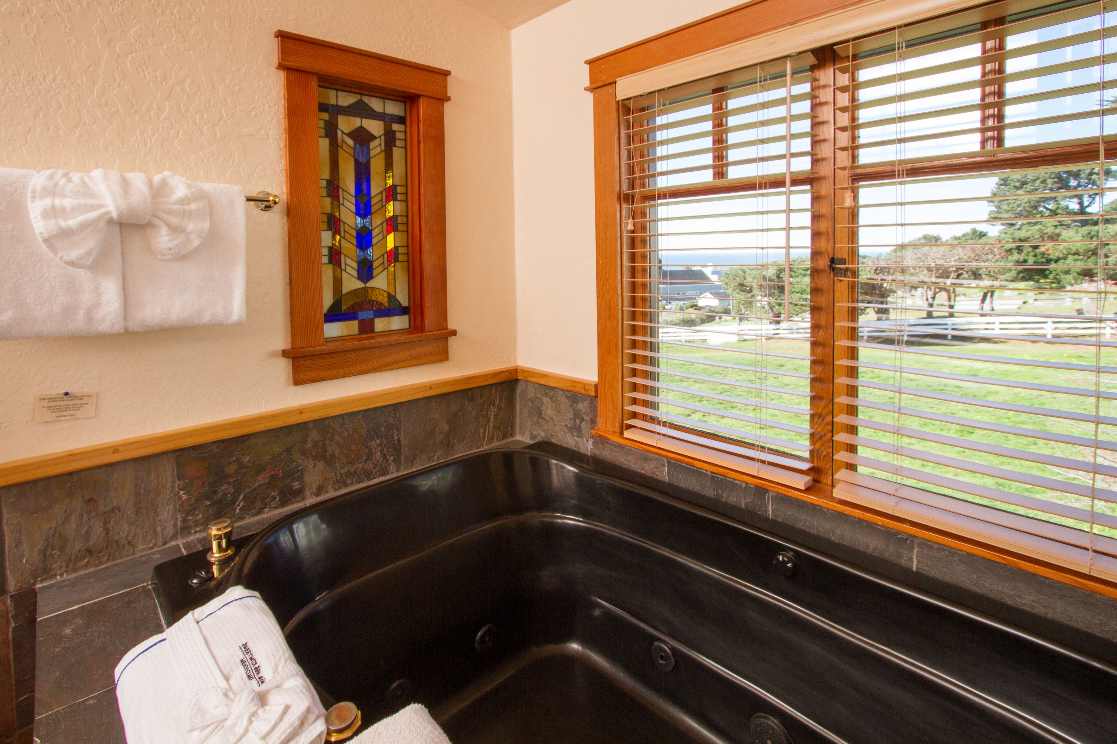 King Suite overlooking Mendocino Village and ocean