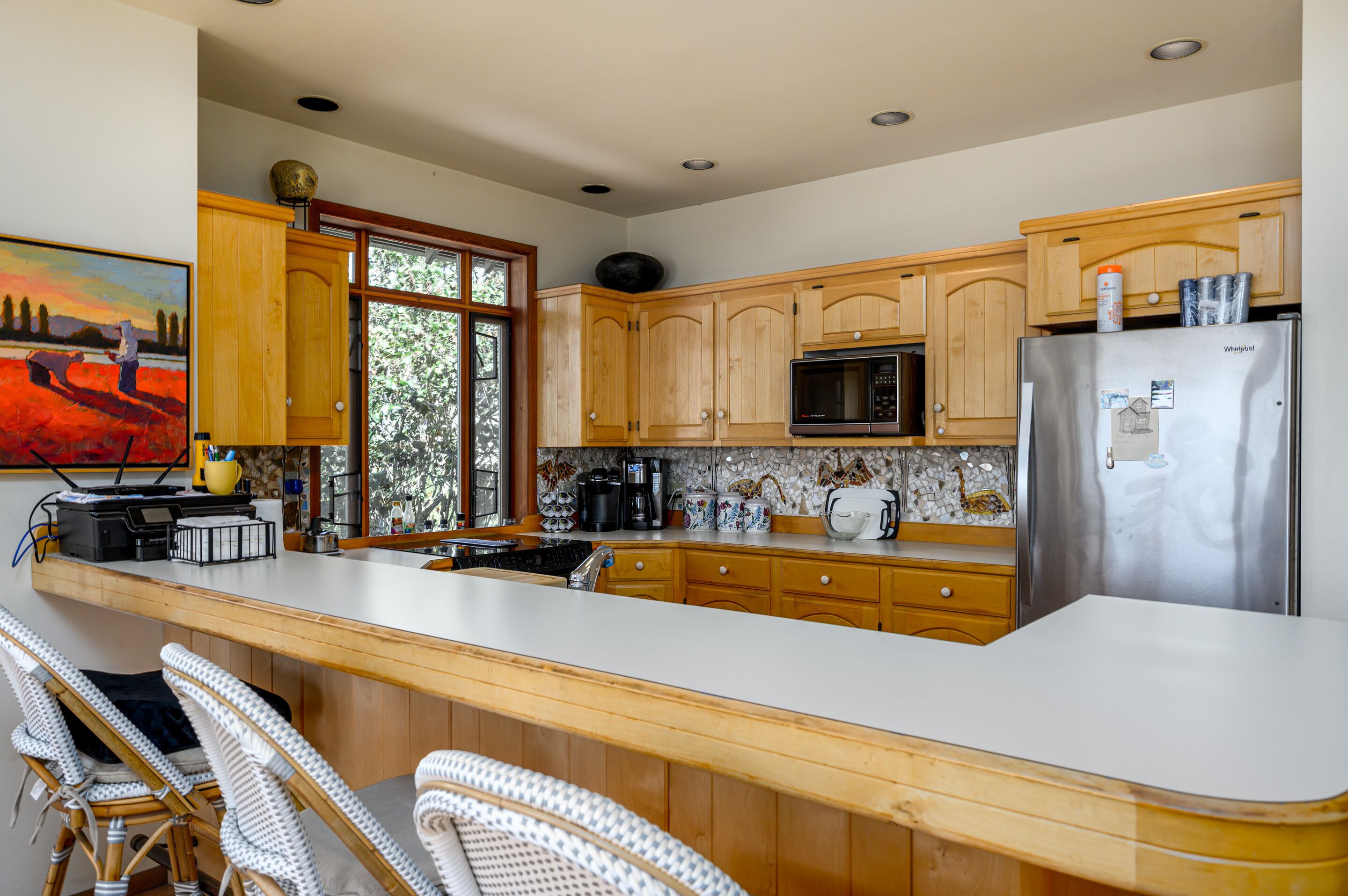 Waterfront home on cove. 