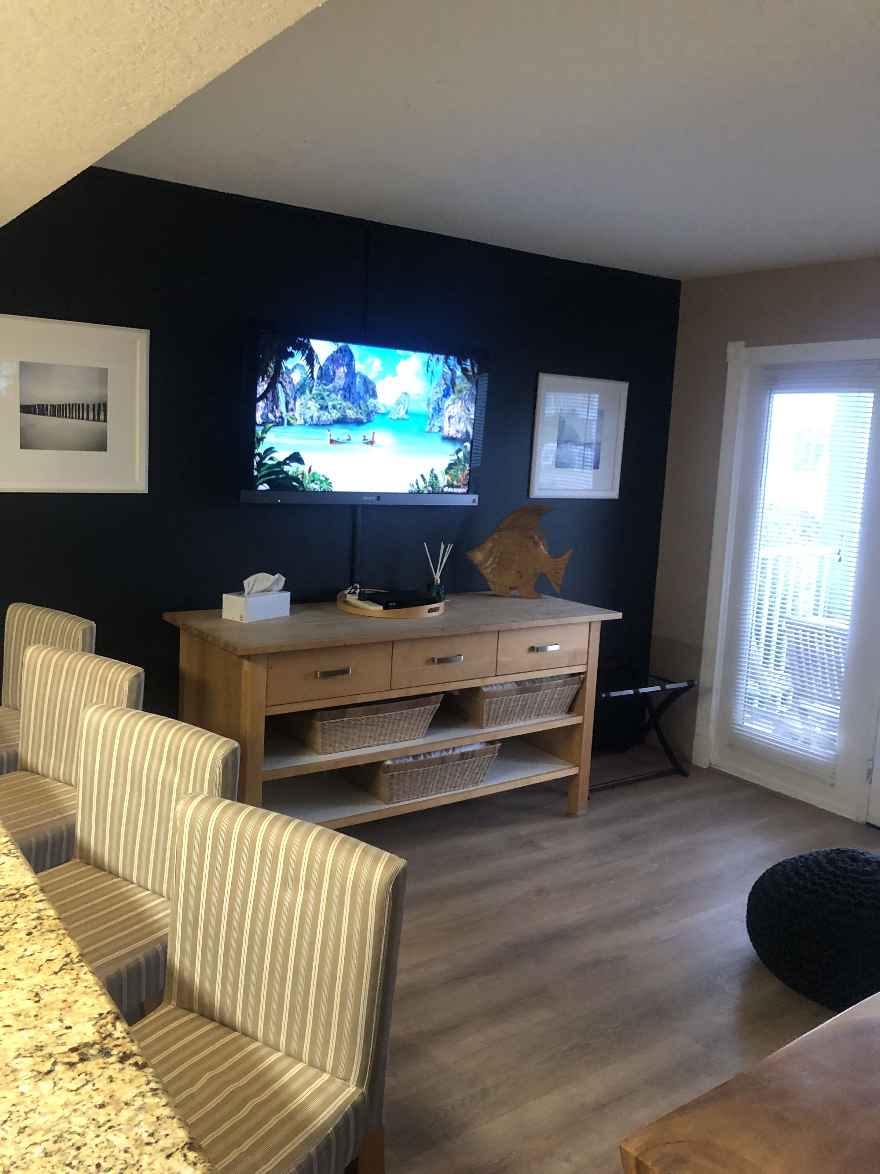 Dish Television Network on 65” Sony. 