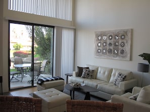 Living Room and Patio.