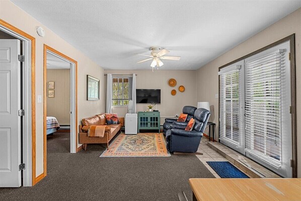 Smart TV, DVD player, books