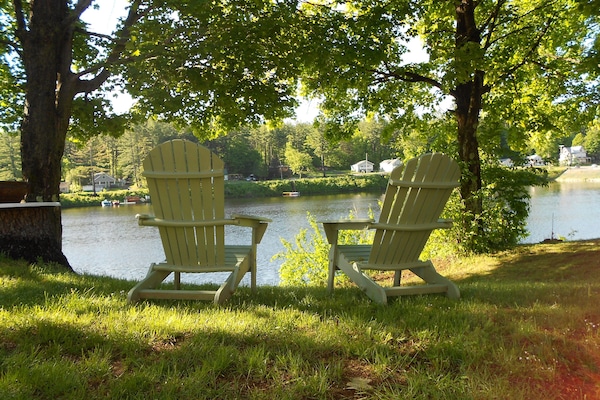 Enjoy your morning coffee sitting in your Adirondack chair
