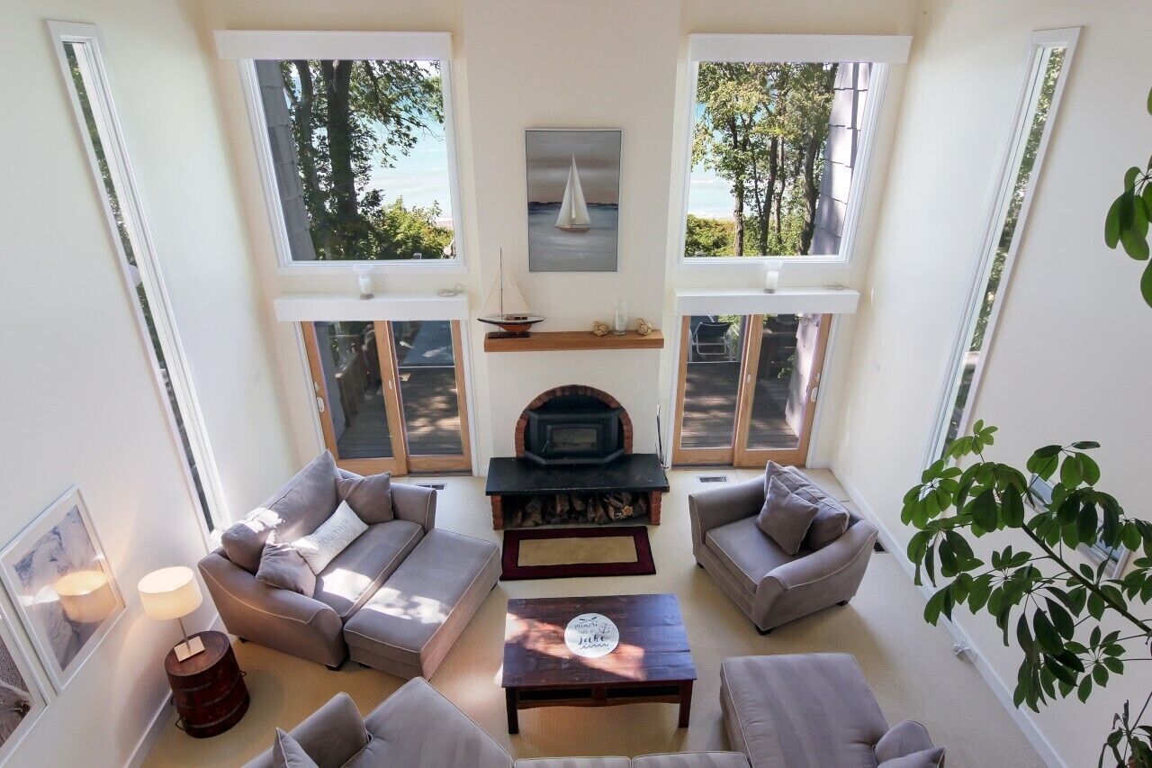 Direct Lake Michigan Beach Frontage with Sunset Views of the Manitou Islands! 