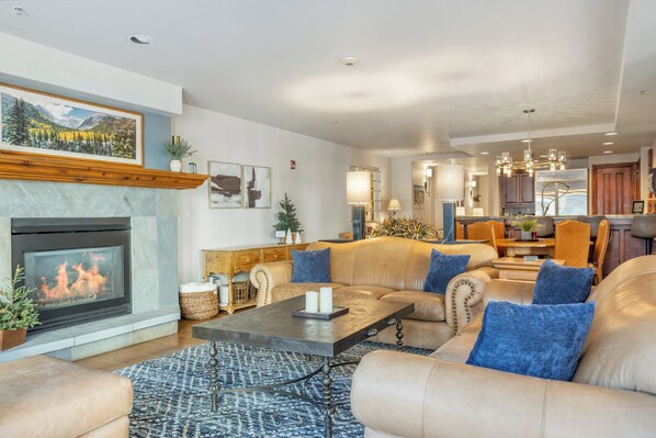 TV, fireplace, DVD player