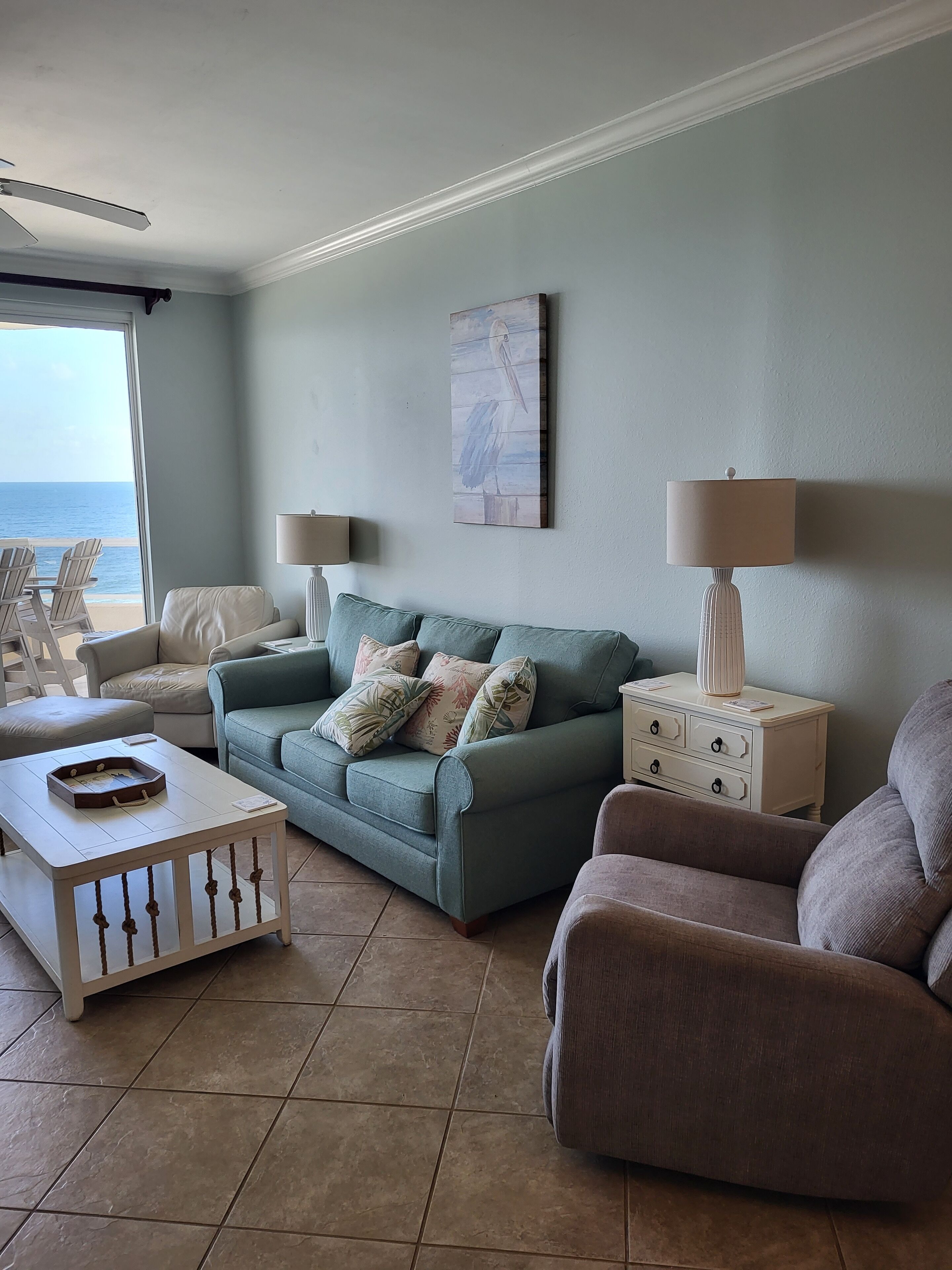 Beautiful view! 4 bdrm condo in low density bldg. Best location ON the beach!!