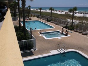 Indoor pool, a heated pool - Come and enjoy a beachfront condo on the white sands of the Gulf! (Panama City Beach)