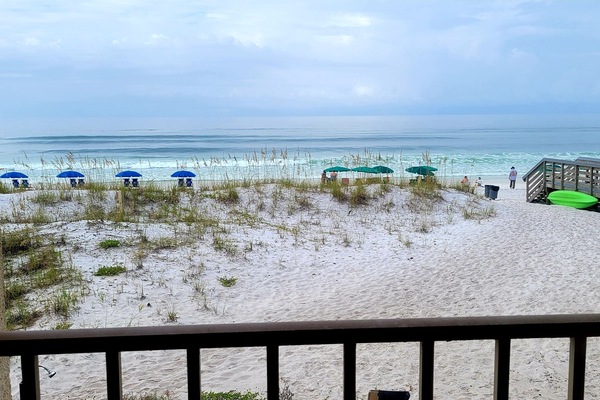 view from the balcony