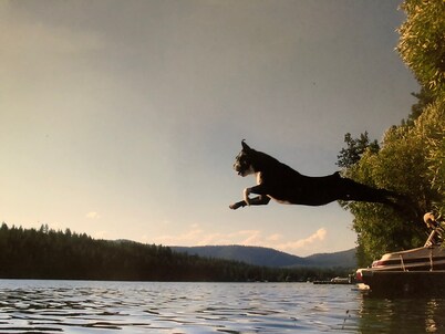 Beautiful lake home that sleeps 18 people with a private dock and view!