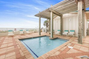 Indoor pool, outdoor pool - Shoalwater 906: Gulf-Front Corner Condo with Beach Views! 3 bedrooms (Orange Beach)