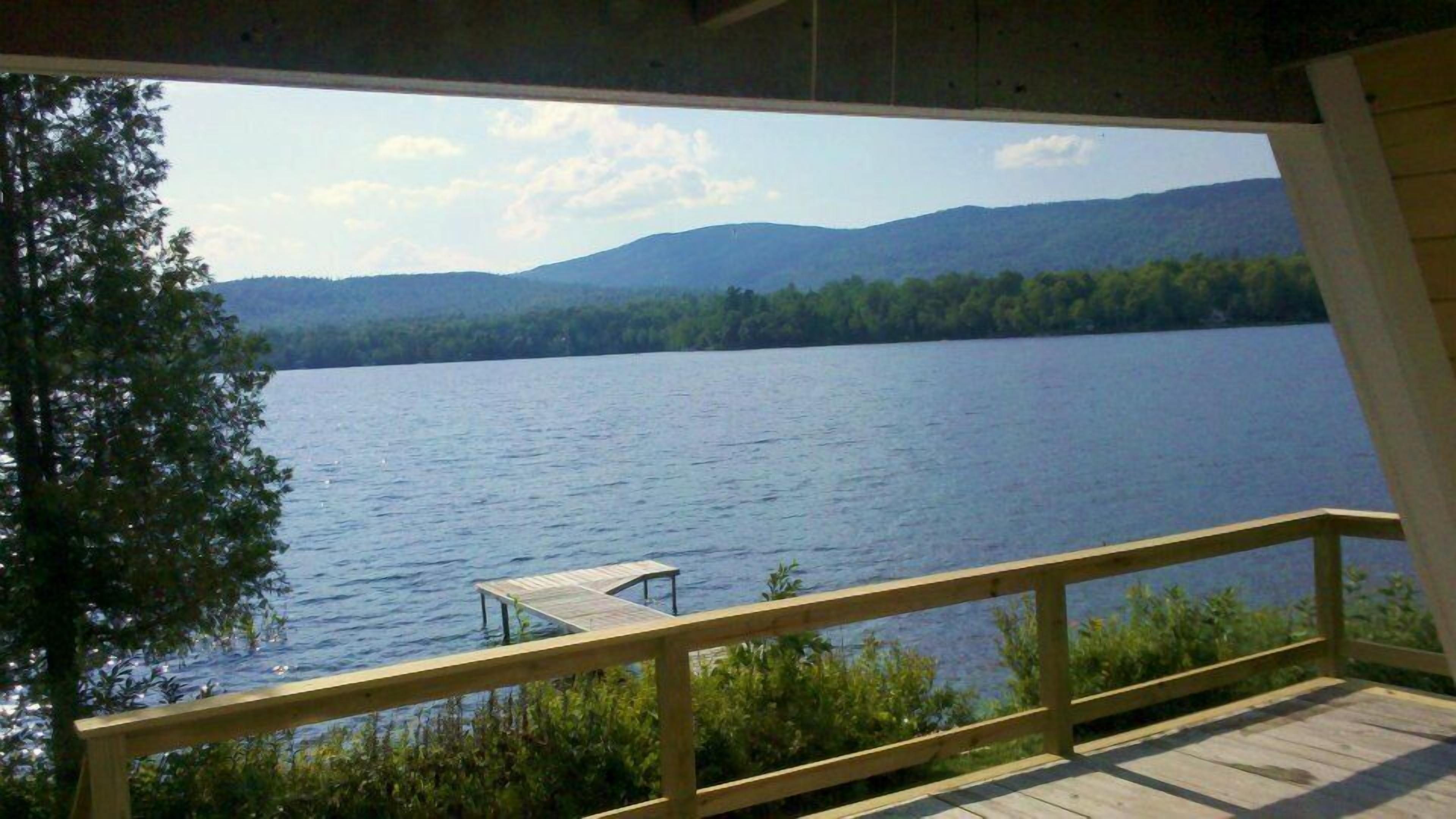 View of lake from deck