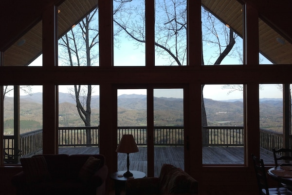 Fantastic views from inside the living room