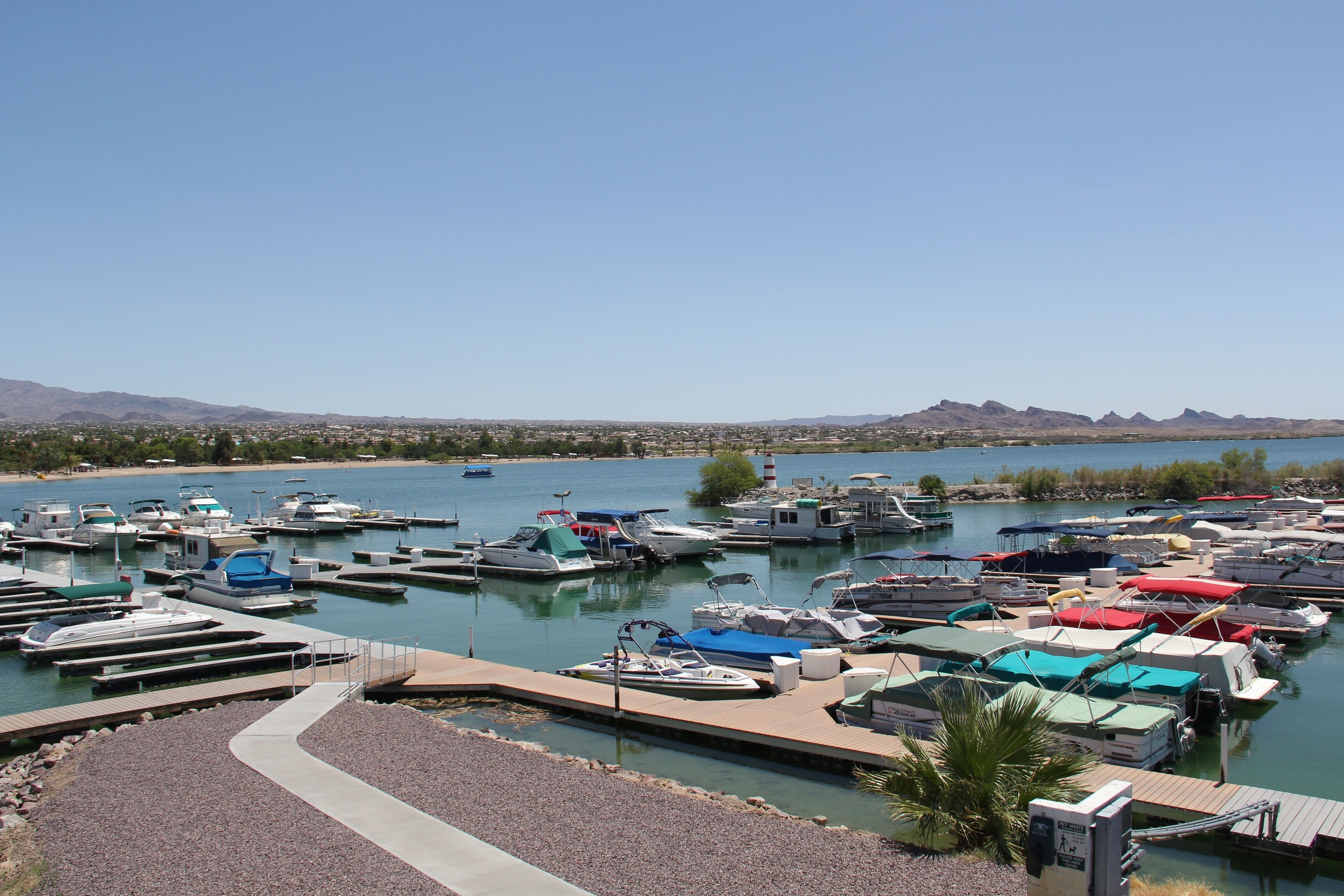 boat parking next door at Marina