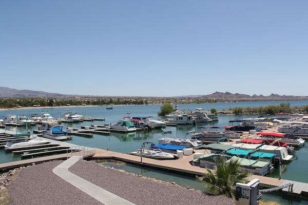 boat parking next door at Marina