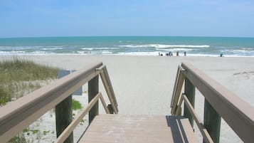 On the beach, beach towels