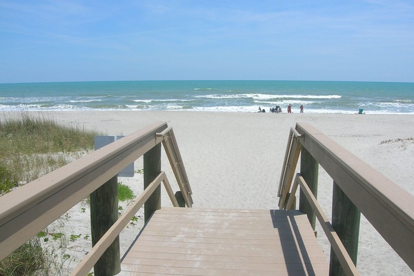 On the beach, beach towels