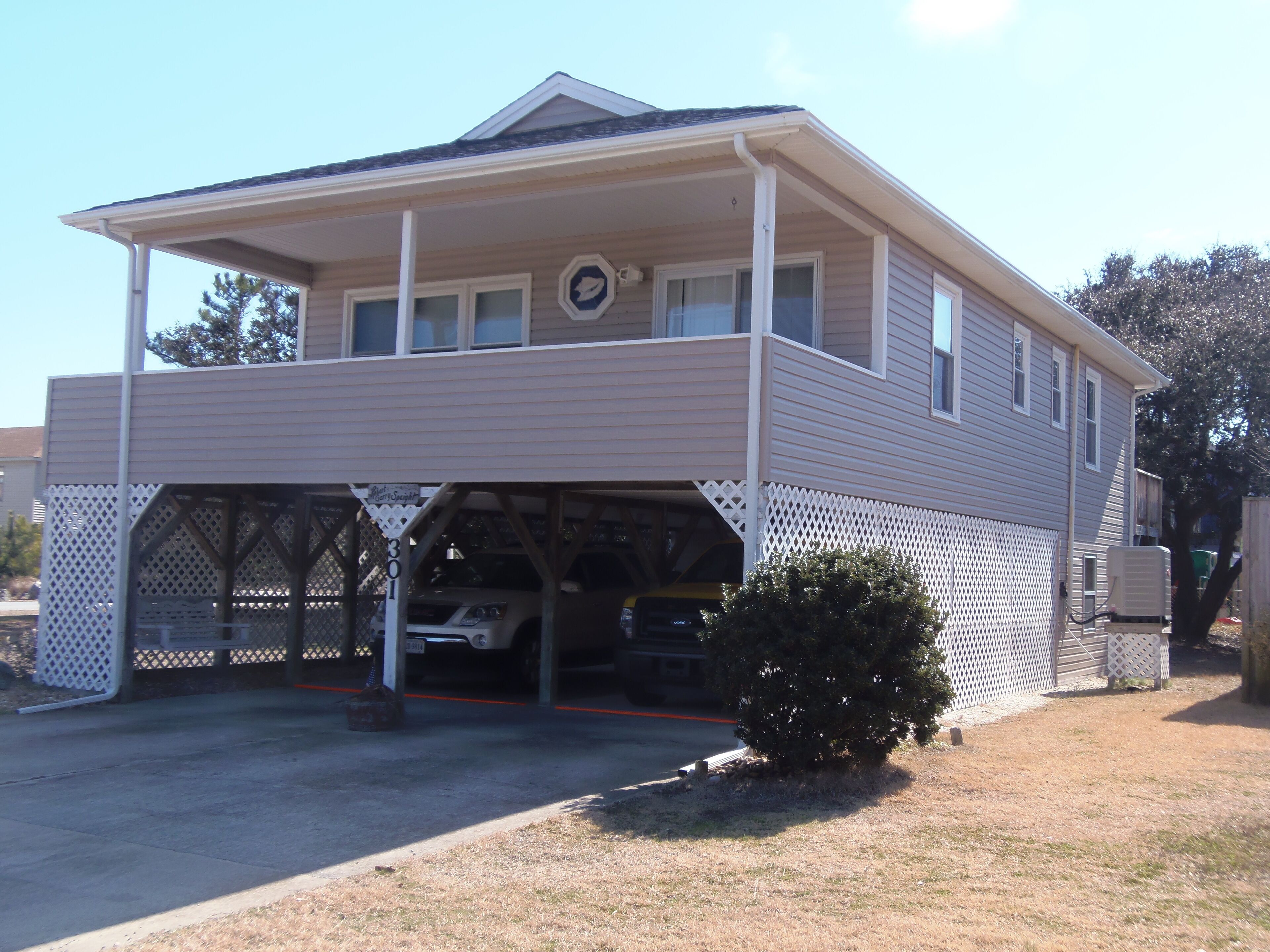 KDH vacation rental 500 yards from the beach and sound!  Sleeps 8